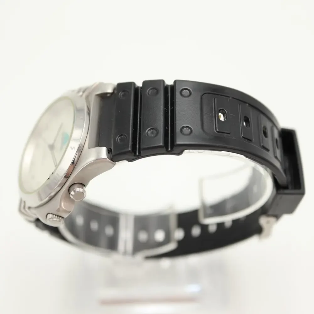Vintage Adidas Mens 40mm Backlight Date Watch Black Resin Strap w New Battery